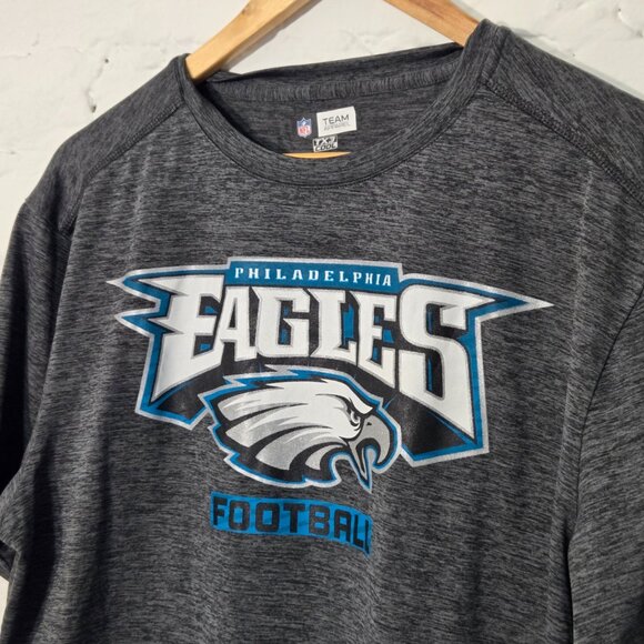 Philadelphia Eagles Dri-Fit Shirt, Men's Large, Heather Gray, Minor Defect - Picture 2 of 5